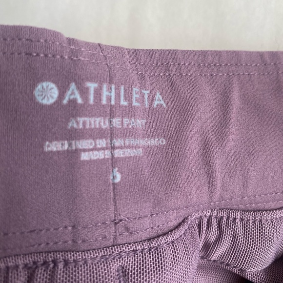 Athleta Attitude Ruched Drawstring Volcanic Violet Size 6 - Picture 10 of 13